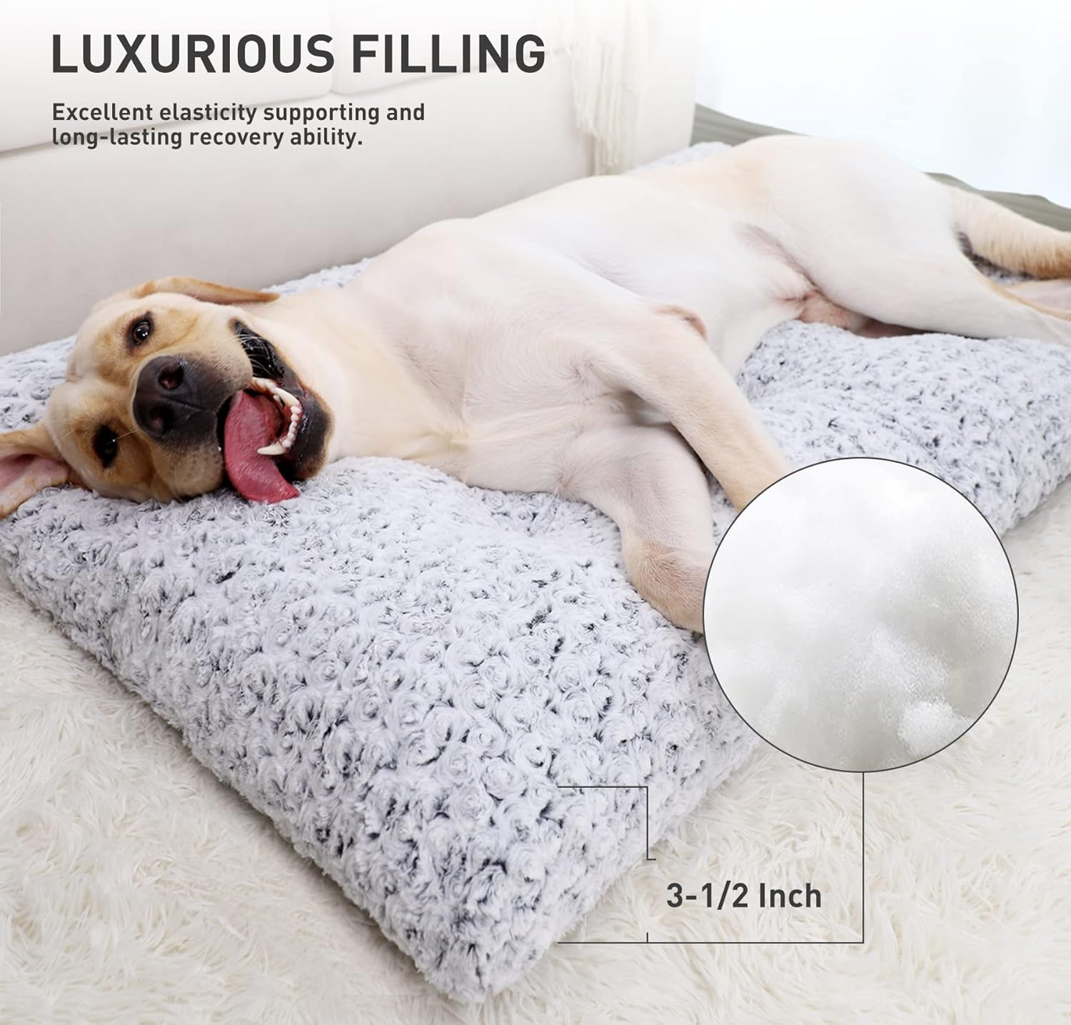 Deluxe Plush Dog Bed Comfort